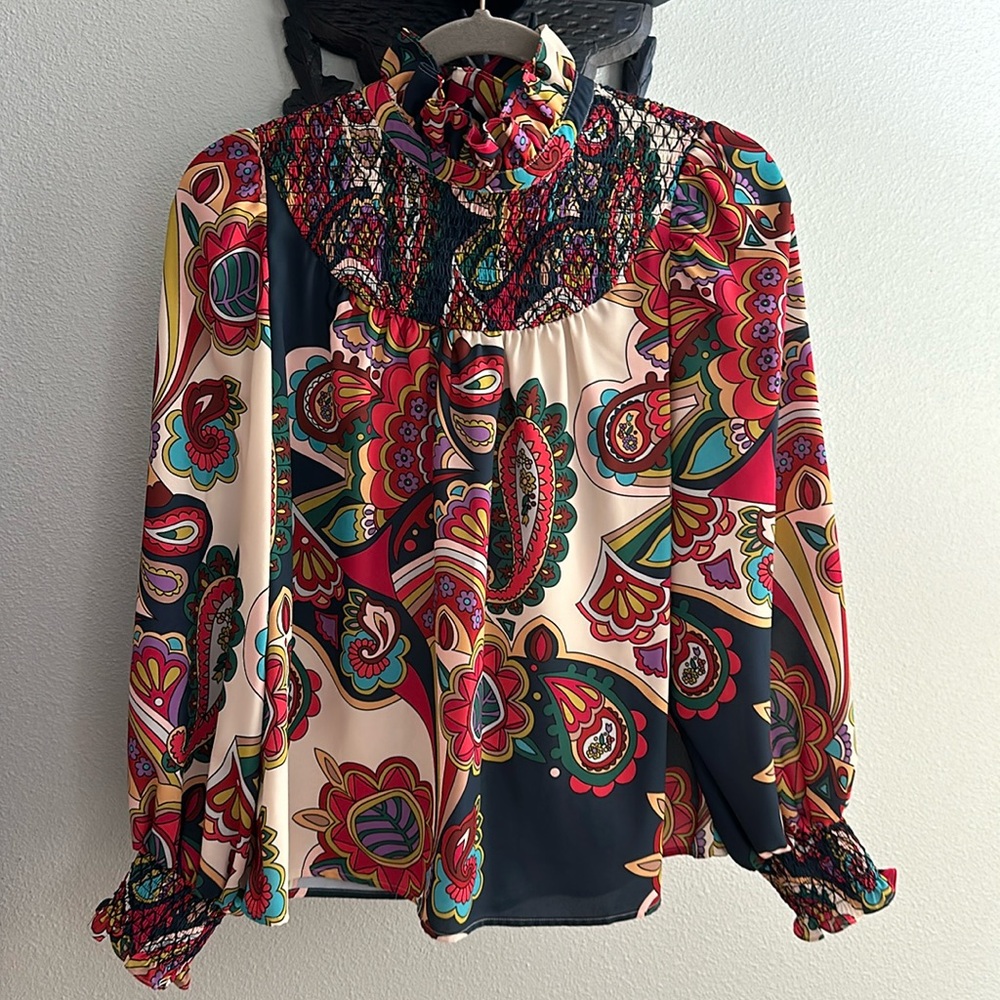 EUC Crosby by Mollie Burch long sleeve top size S